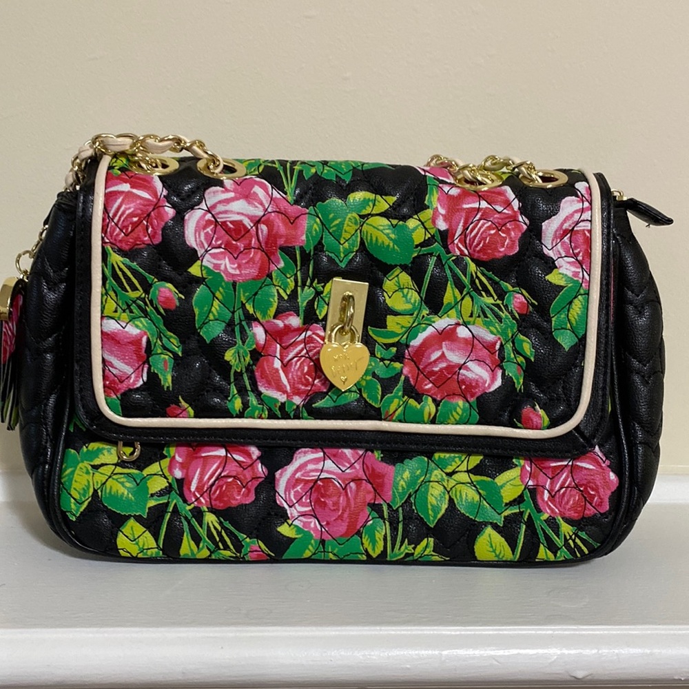 Betsy Johnson floral handbag